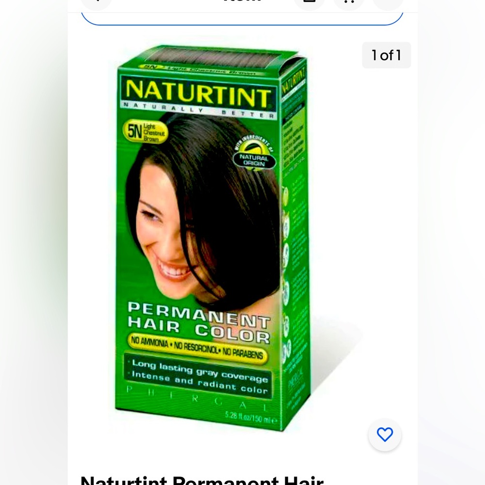 Naturtint Permanent Hair Colorant without Ammonia 165ml  - 5N Light Chestnut...
